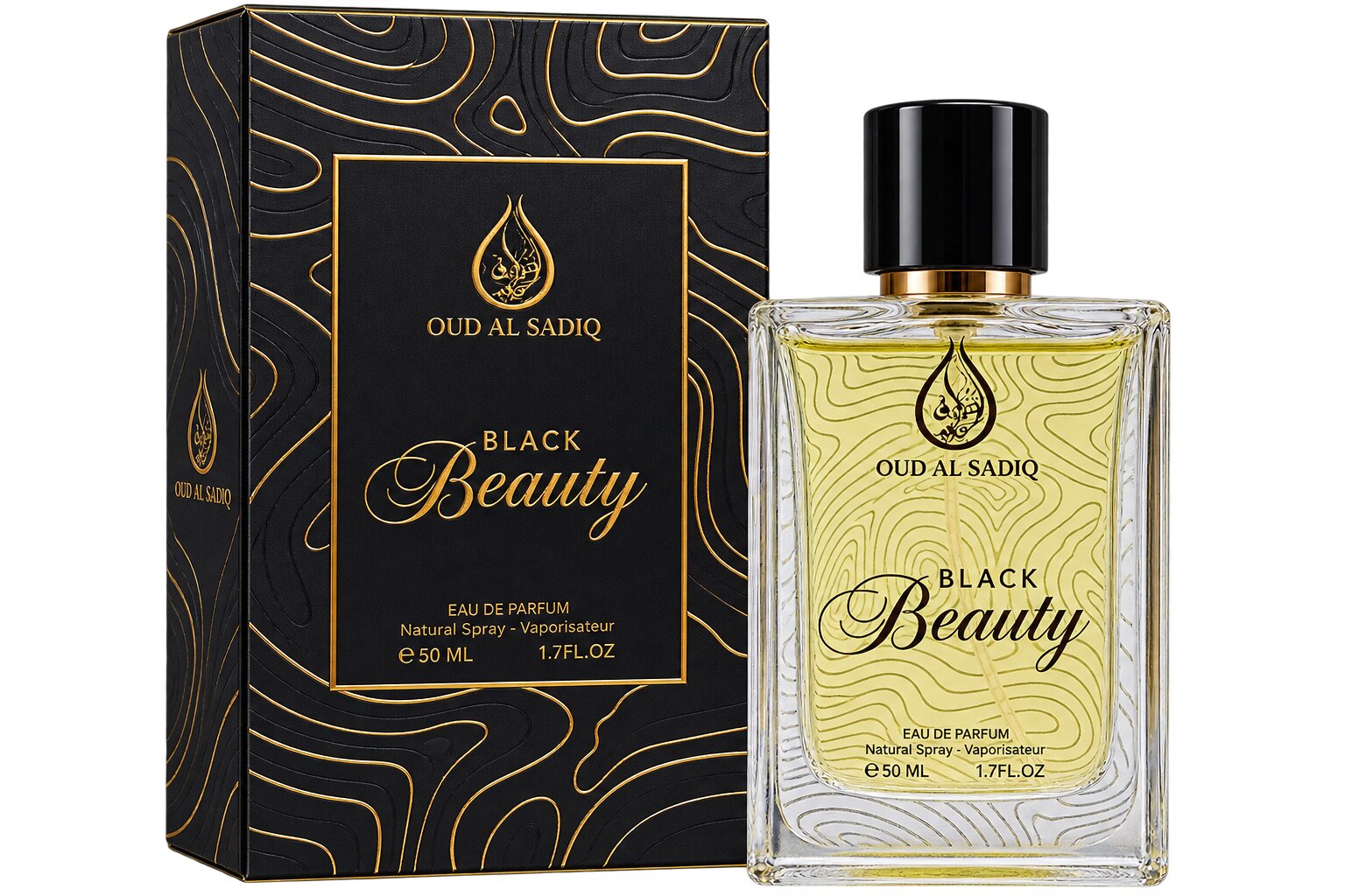 Black Beauty perfume bottle, 50ml | Al Rehan Perfumes UAE - view 2
