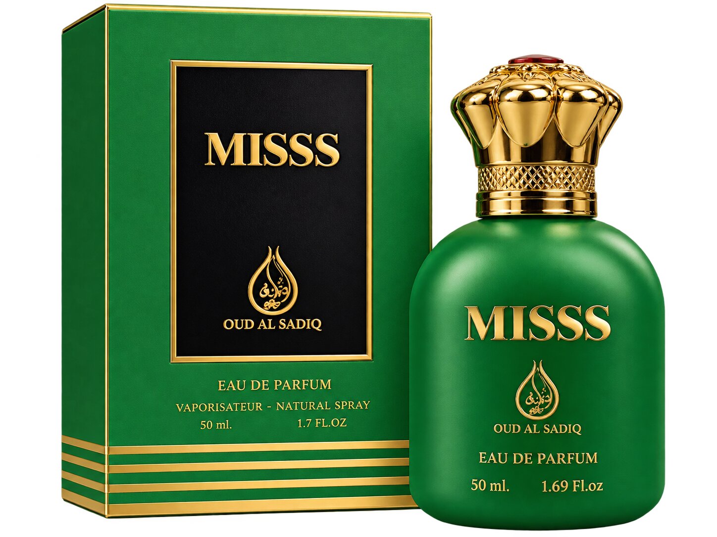 Misss perfume bottle, 50ml | Al Rehan Perfumes UAE - view 2
