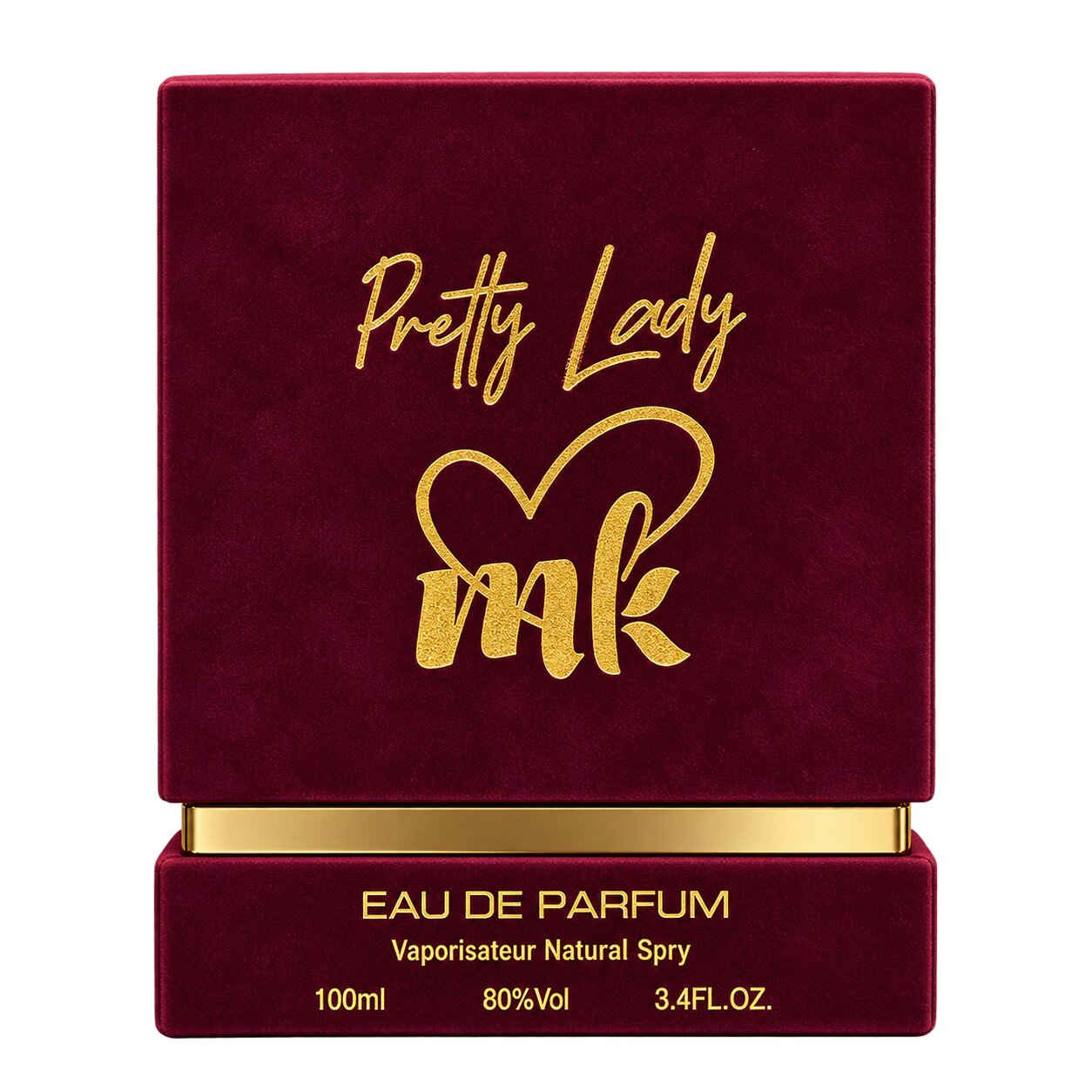 Pretty Lady Al Rehan red ombre bottle perfume UAE - view 3