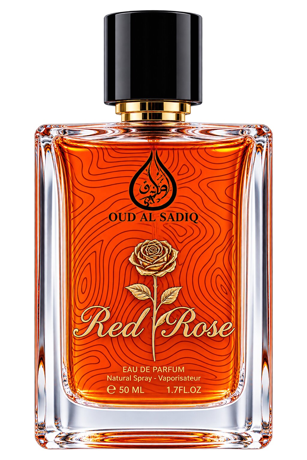 Red Rose perfume bottle, 50ml | Al Rehan Perfumes UAE
