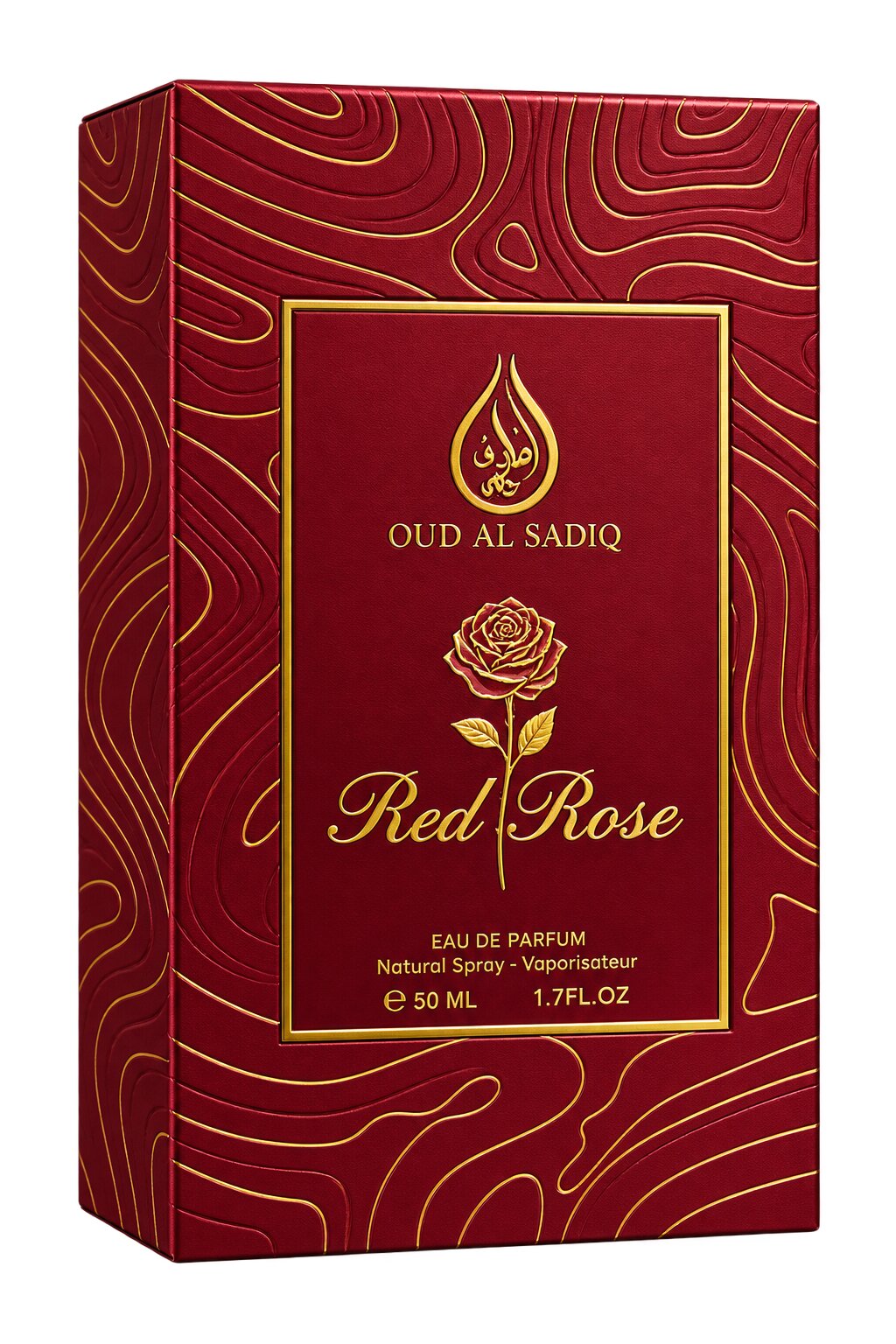 Red Rose perfume bottle, 50ml | Al Rehan Perfumes UAE - view 3