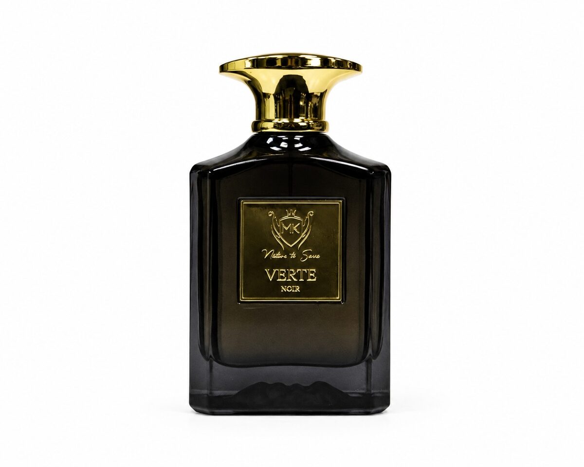 Verte Noir 100ml unisex woody oud perfume with black pepper, vetiver, amber and leather notes